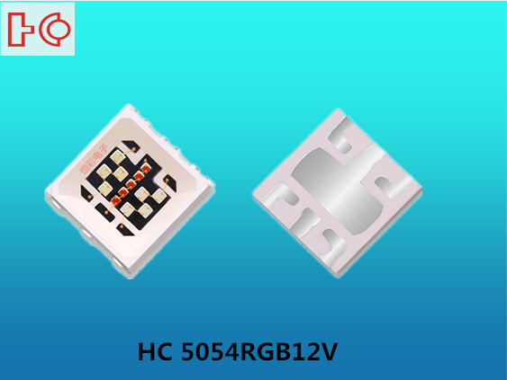5054RGB0.5W全彩屋檐灯珠红绿蓝三合一全彩贴片led灯